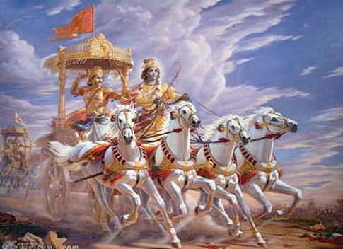 Krishna as saarthi in mahabharata