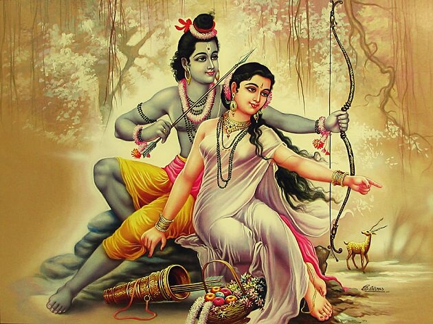 Shri Rama en Maa Sita