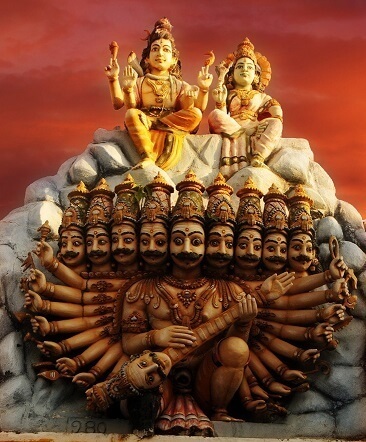Shiva et ravana