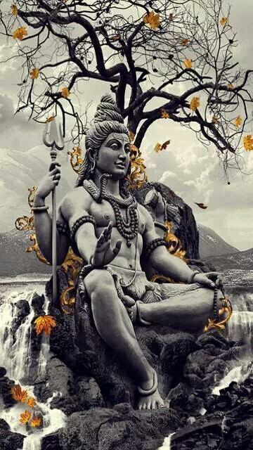 Lord shiva meditating defines purushastha
