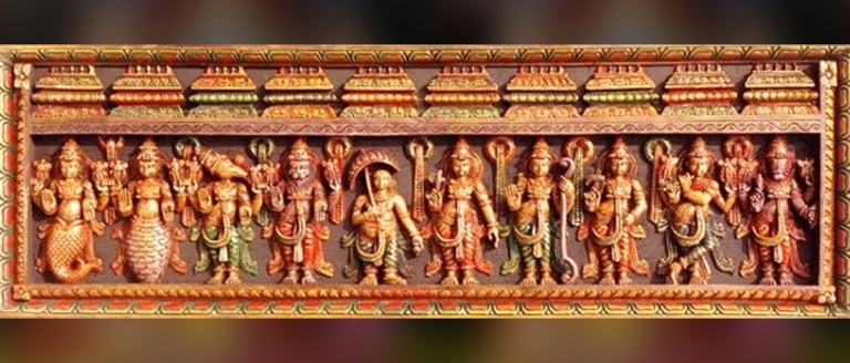 Dashavatara l-10 inkarnazzjonijiet ta 'Vishnu - hindufaqs.com