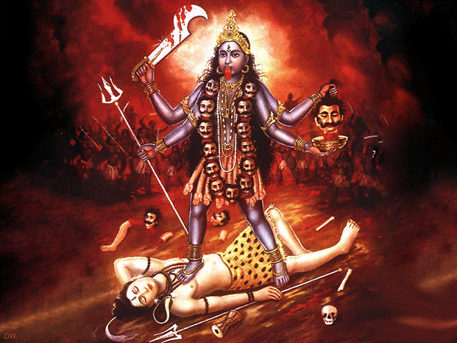 Kali is de hindoegoadinne ferbûn mei empowerment